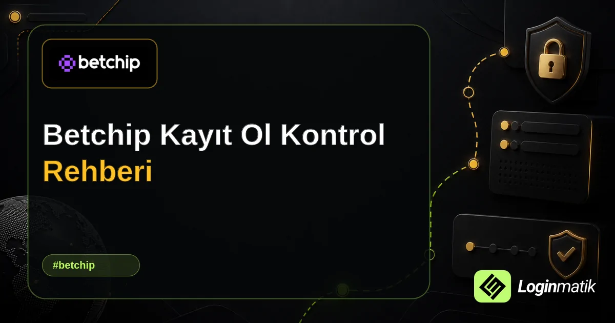 Betchip Kayıt Ol Kontrol Rehberi - Betchip Loginmatik rehber görseli