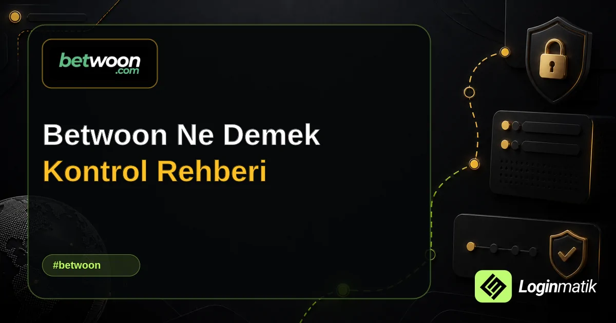 Betwoon Ne Demek Kontrol Rehberi - Betwoon Loginmatik rehber görseli