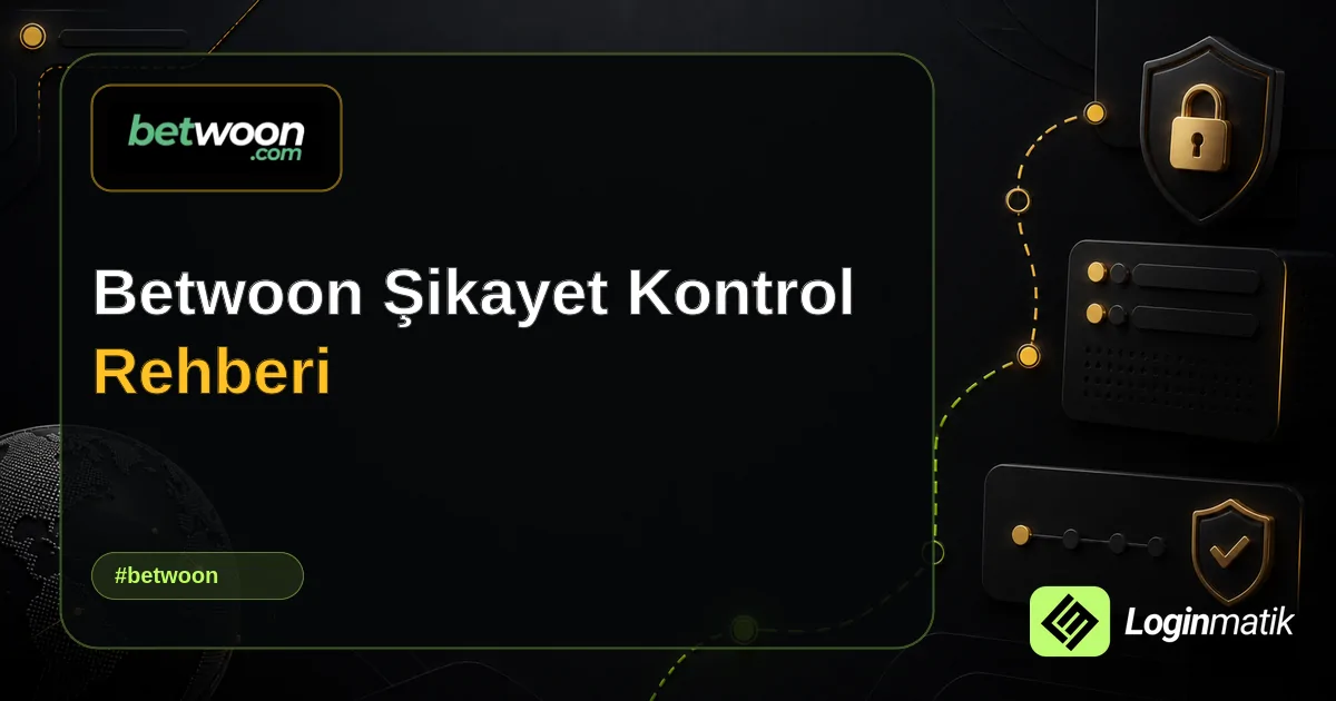 Betwoon Şikayet Kontrol Rehberi - Betwoon Loginmatik rehber görseli