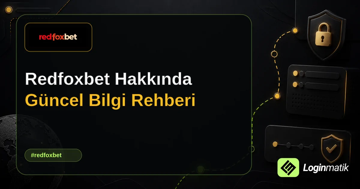 Redfoxbet Hakkında Güncel Bilgi Rehberi - Redfoxbet Loginmatik rehber görseli
