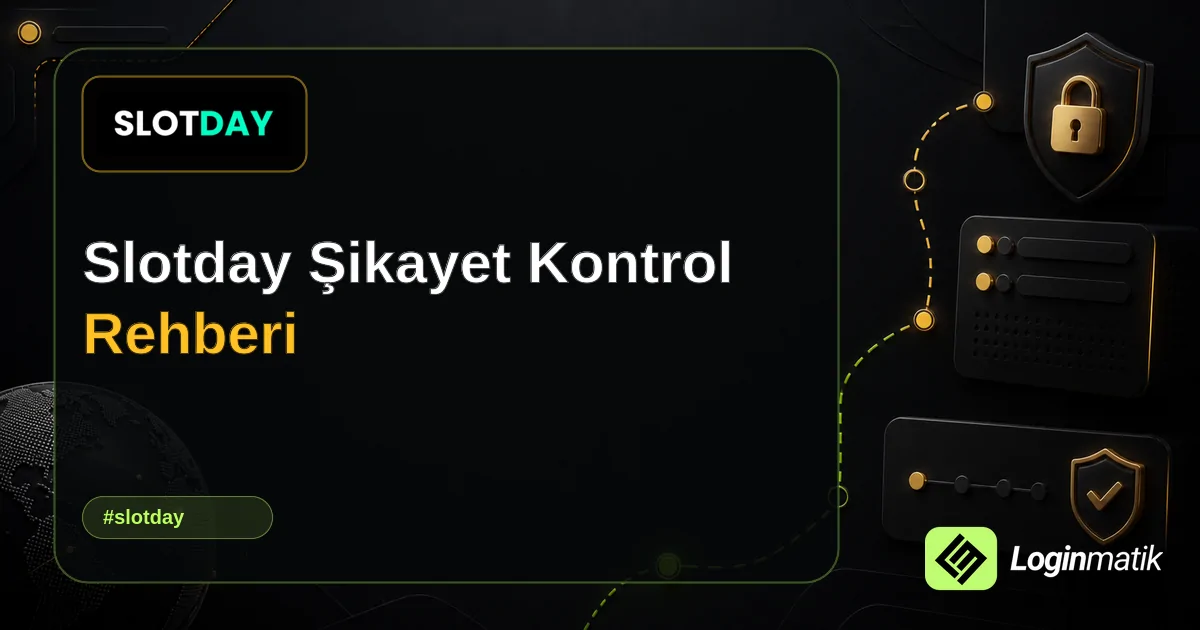 Slotday Şikayet Kontrol Rehberi - Slotday Loginmatik rehber görseli