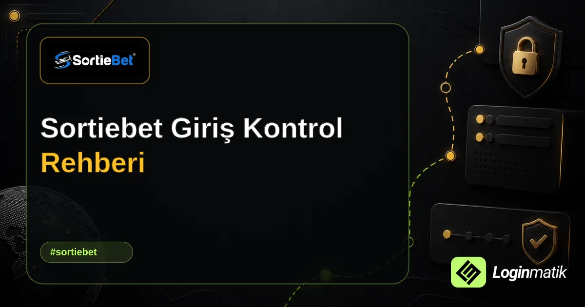 Sortiebet Giriş Kontrol Rehberi - Sortiebet Loginmatik rehber görseli